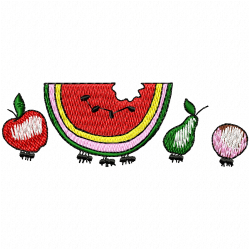 Watermelon Embroidery Design 3 Watermelon Embroidery Design 3